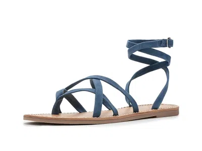 Seychelles Happy Go Lucky Women's Sandals Blue Suede: 7.5 M In Green