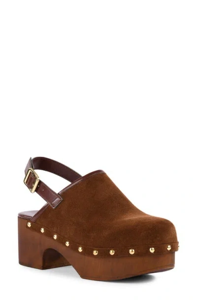 Seychelles High Expectations Leather Clog In Brown
