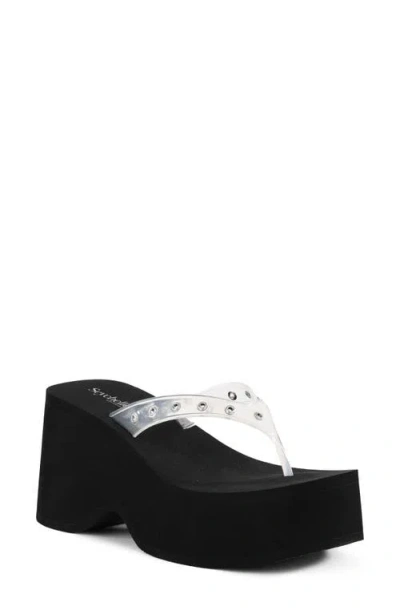 Seychelles High Tide Platform Flip Flop In Black