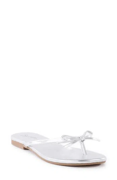 Seychelles Nori Leather Sandal In Silver