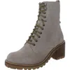 Seychelles Irresistible Womens Leather Lace-up Combat Boots In Animal Print