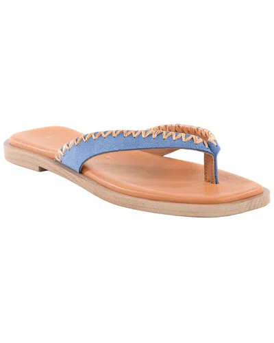 Seychelles Island Breeze Leather Thong Sandal In Blue