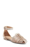 Seychelles Just A Girl Ankle Strap Sandal In Pewter