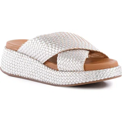 Seychelles Key West Platform Wedge Sandal In Silver