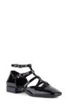 Seychelles Kissing Booth Strappy Flat In Black