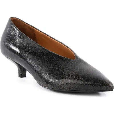 Seychelles Libertine Pointed Toe Kitten Heel Pump In Black