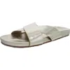 Seychelles Lighthearted Womens Leather Slide Sandals In Gold