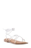 Seychelles Lilac Ankle Wrap Sandal In Silver