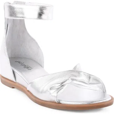 Seychelles Look Up Ankle Strap Sandal In Silver