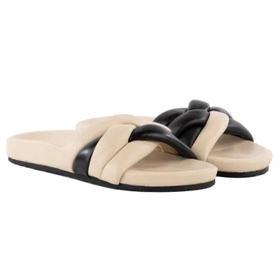 Seychelles Low Key Glow Up Womens Criss-cross Leather Slide Sandals In Multi