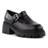 Seychelles Luster Womens Leather Lugged Sole Loafers In Black
