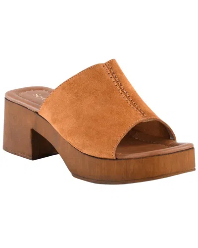 Seychelles Made For Me Leather Slide In Orange