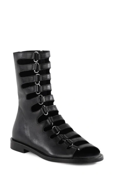 Seychelles Mainstage Strappy Buckle Boot In Black