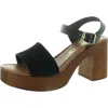 Seychelles Malina Womens Suede Ankle Strap In Black