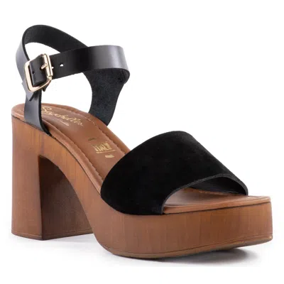 Seychelles Manila Womens Buckle Block Heels In Black