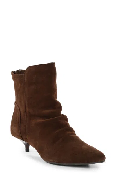 Seychelles Modern Romance Leather Bootie In Dark Brown