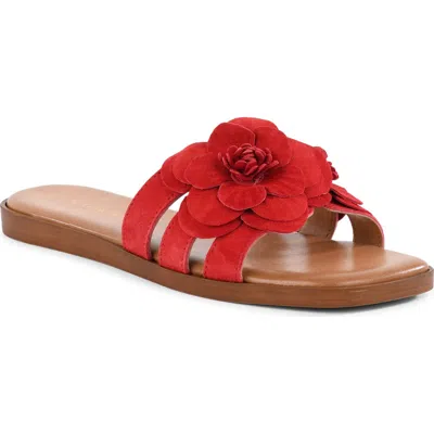 Seychelles Morning Dew Slide Sandal In Red