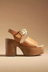 Seychelles Mosh Pit Platform Sandals In Brown