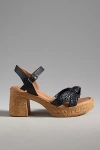 Seychelles Musical Platform Heeled Sandals In Black