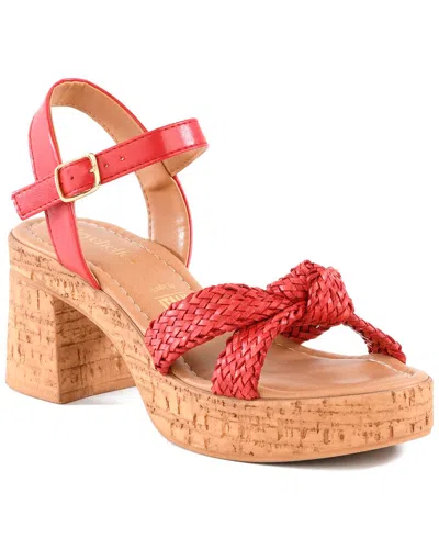 Seychelles Musical Platform Sandal In Red