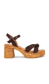 Seychelles Musical Platform Sandal In Brown