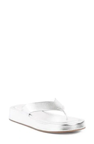 Seychelles Nautical Flip Flop In Silver