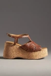 Seychelles Nolia Cork Wedge Sandals In Beige