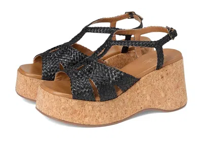 Seychelles Nolia Leather Platform Sandal In Black