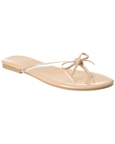 Seychelles Nori Leather & Jelly Sandal In Beige