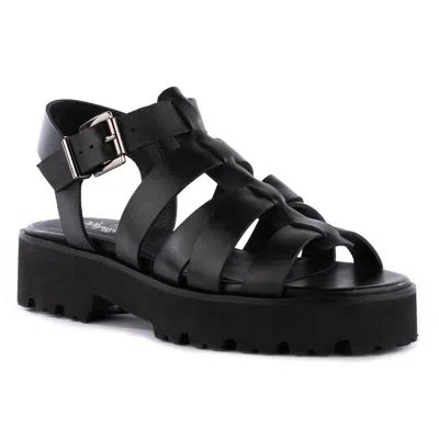 Seychelles On The Road Womens Leather Ankle Strap Strappy Sandals In Black