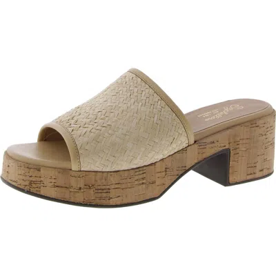Seychelles One Of A Kind Womens Burnished Peep-toe Platform Sandals In White