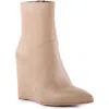 Seychelles Only Girl Pointed Toe Wedge Bootie In Vacchetta