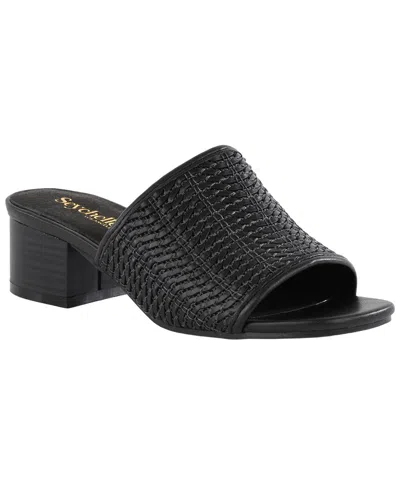 Seychelles Pepper 2 Woven Heeled Sandal In Black