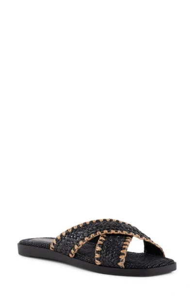 Seychelles Pomelo Woven Sandal In Black