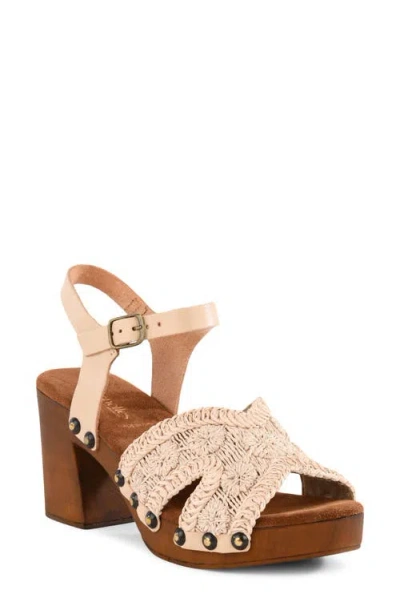 Seychelles Ravenna Ankle Strap Platform Sandal In Brown
