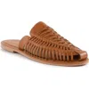 Seychelles Woven Leather Mule In Brown