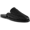Seychelles Woven Leather Mule In Black