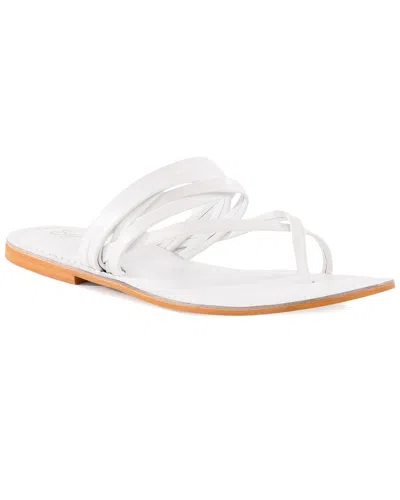 Seychelles Reezie Leather Sandal In White