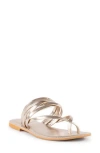 Seychelles Summer Rain Toe Loop Sandal In Gold