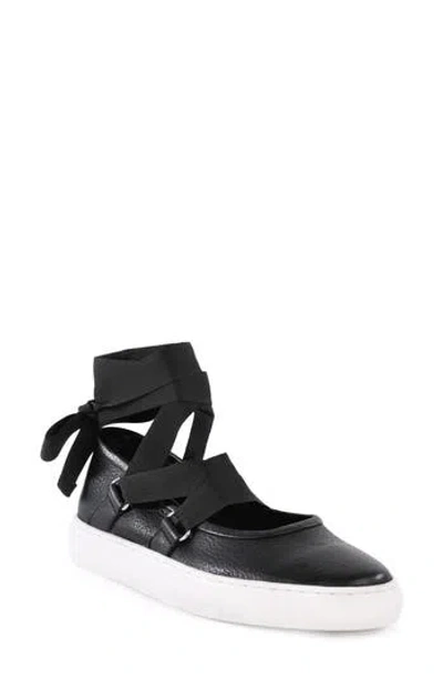 Seychelles Ribbons Ankle Wrap Flat In Black