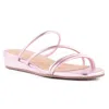 Seychelles Rock Candy Womens Metallic Leather Slide Sandals In Pink