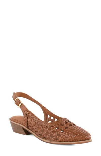 Seychelles Roxanne Slingback Flat In Brown