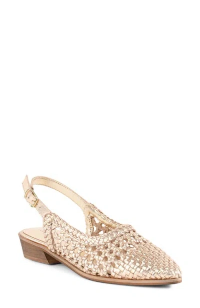 Seychelles Roxanne Slingback Flat In Gold