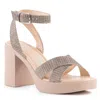 Seychelles Sand Castle Platform Ankle Strap Sandal In Multi