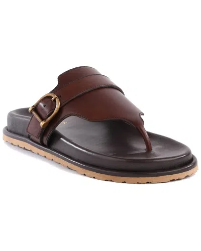 Seychelles Santa Cruz Leather Slide In Burgundy
