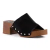 Seychelles Scene Womens Studded Suede Block Heels In Black