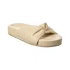 Seychelles Set The Tone Womens Solid Leather Slide Sandals In White