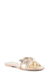 Seychelles Shades Of Cool Slide Sandal In Light Gold