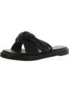 Seychelles Simply The Best Womens Faux Leather Strappy Slide Sandals In Black
