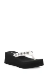 Seychelles Skyscraper Platform Thong Sandals In White